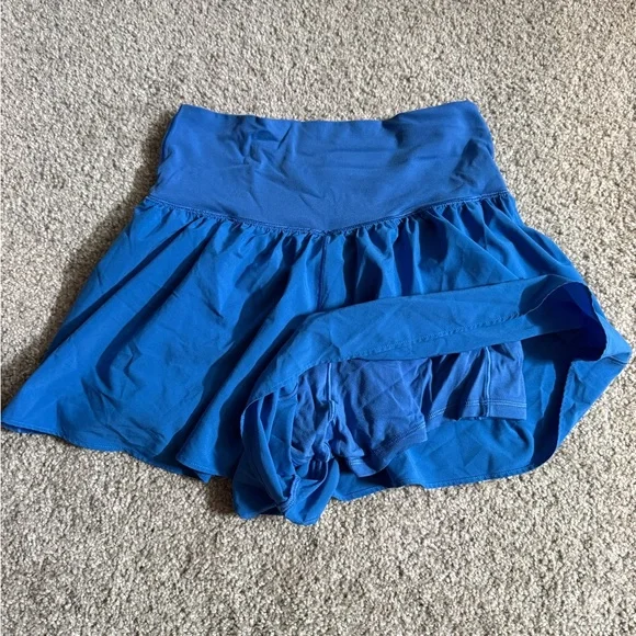 Aerie Offline Women's Blue High-Waisted Shorts - Picture 4 of 4